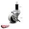 Service Caster 2 Inch Thermoplastic Rubber Wheel 1-1/4 Inch Expanding Stem Caster with Brake SCC-EX05S210-TPRS-SLB-114 - alternate 3